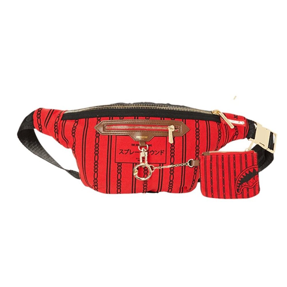 NWT Sprayground Reverse Sharks In Paris Crossbody Bag Bum Bag